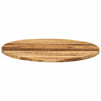 Table Top ?70x2.5 cm Round Solid Wood Rough Mango
