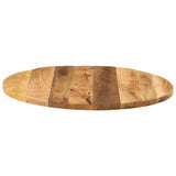 Table Top ?70x2.5 cm Round Solid Wood Rough Mango
