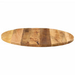 Table Top ?80x1.5 cm Round Solid Wood Rough Mango