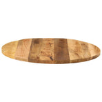 Table Top ?80x2.5 cm Round Solid Wood Rough Mango