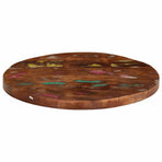 Table Top Ø 40x2.5 cm Round Solid Wood Reclaimed