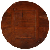 Table Top Ø 50x1.5 cm Round Solid Wood Reclaimed - 45-Degree Angle