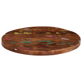 Table Top Ø 50x2.5 cm Round Solid Wood Reclaimed