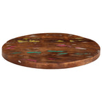 Table Top Ø 50x2.5 cm Round Solid Wood Reclaimed