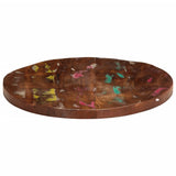 Table Top Ø 50x2.5 cm Round Solid Wood Reclaimed