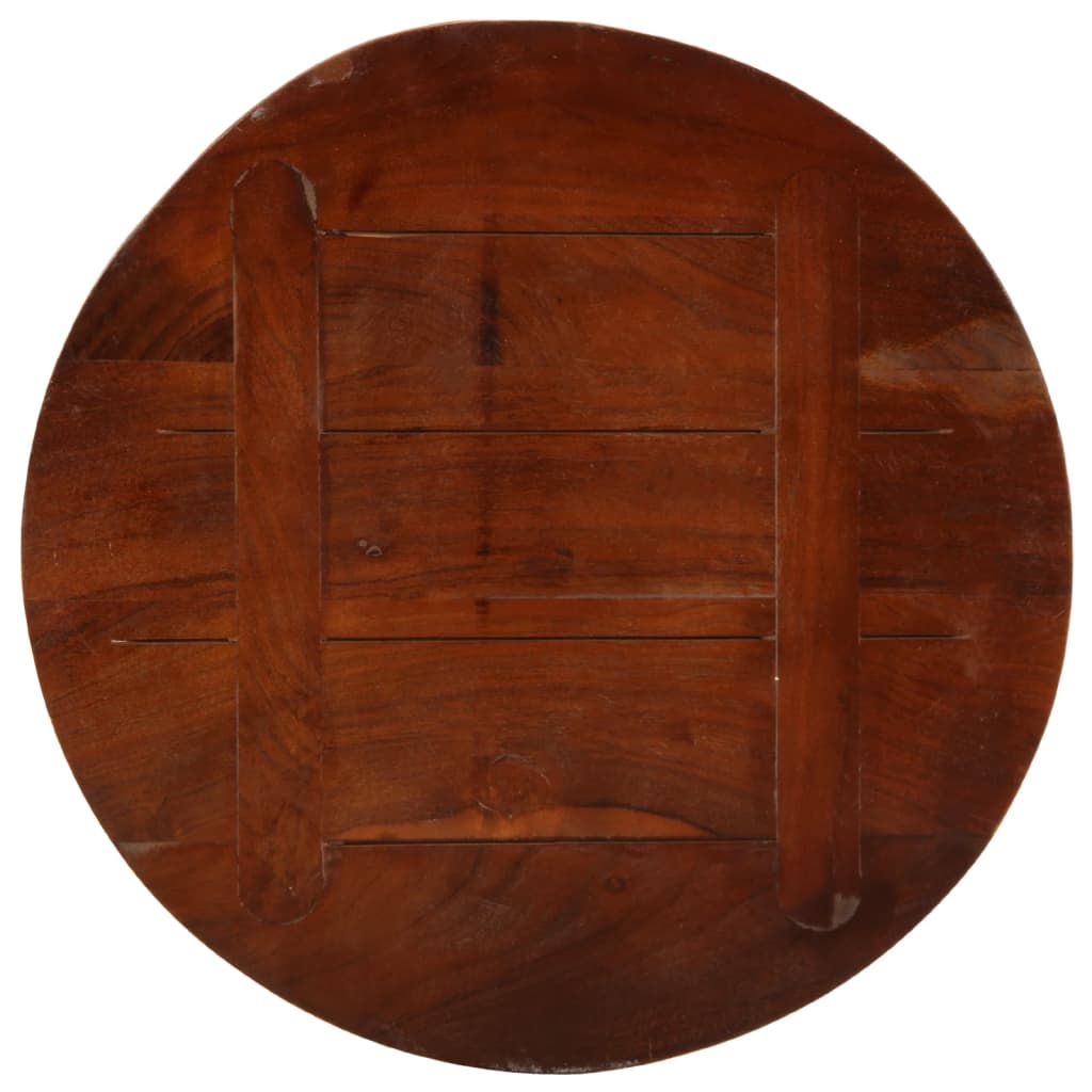Table Top Ø 50x2.5 cm Round Solid Wood Reclaimed