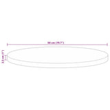 Table Top Ø 50x2.5 cm Round Solid Wood Reclaimed