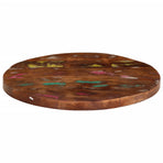 Table Top Ø 60x1.5 cm Round Solid Wood Reclaimed