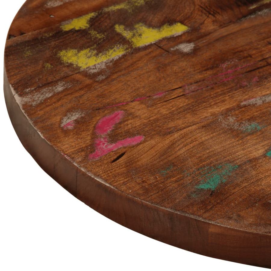 Table Top ?60x2.5 cm Round Solid Wood Reclaimed
