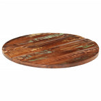 Table Top Ø 70x2.5 cm Round Solid Wood Reclaimed