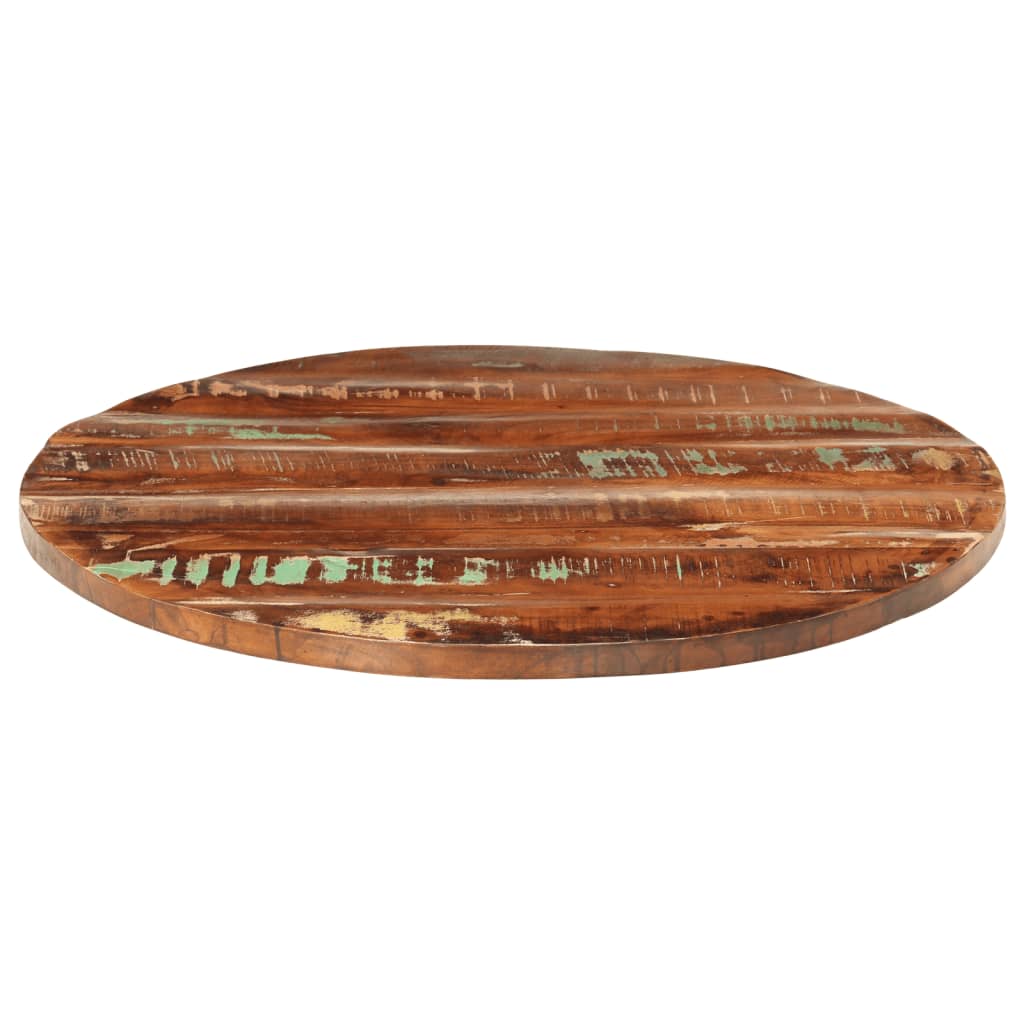 Table Top Ø 70x2.5 cm Round Solid Wood Reclaimed