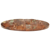 Table Top ?80x1.5 cm Round Solid Wood Reclaimed