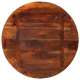 Table Top Ø 80x1.5 cm Round Solid Wood Reclaimed - 45-Degree Angle