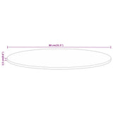 Table Top ?80x1.5 cm Round Solid Wood Reclaimed