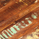 Table Top Ø 80x2.5 cm Round Solid Wood Reclaimed - Close-Up Angle