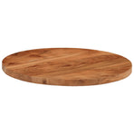 Table Top Ø60x3.8 cm Round Solid Wood Acacia
