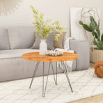 Table Top Ø70x2.5 cm Round Solid Wood Acacia