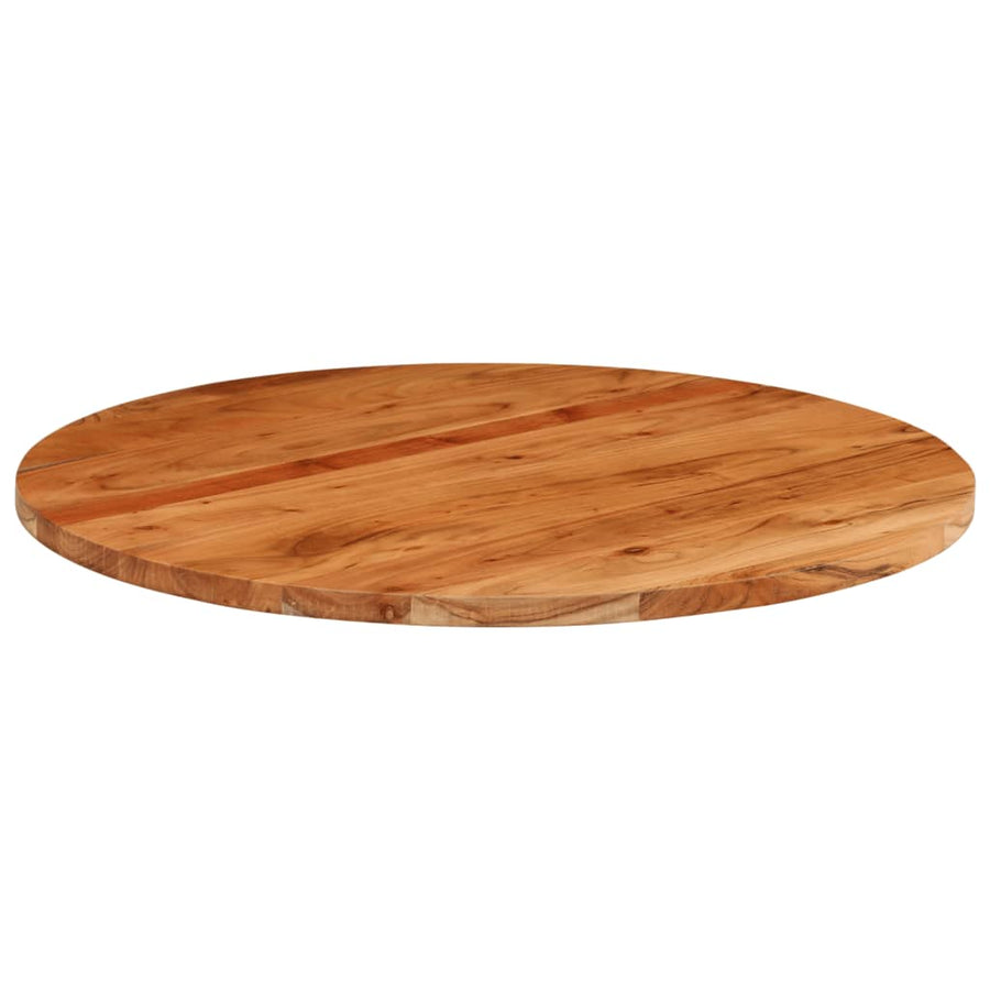 Table Top Ø70x2.5 cm Round Solid Wood Acacia