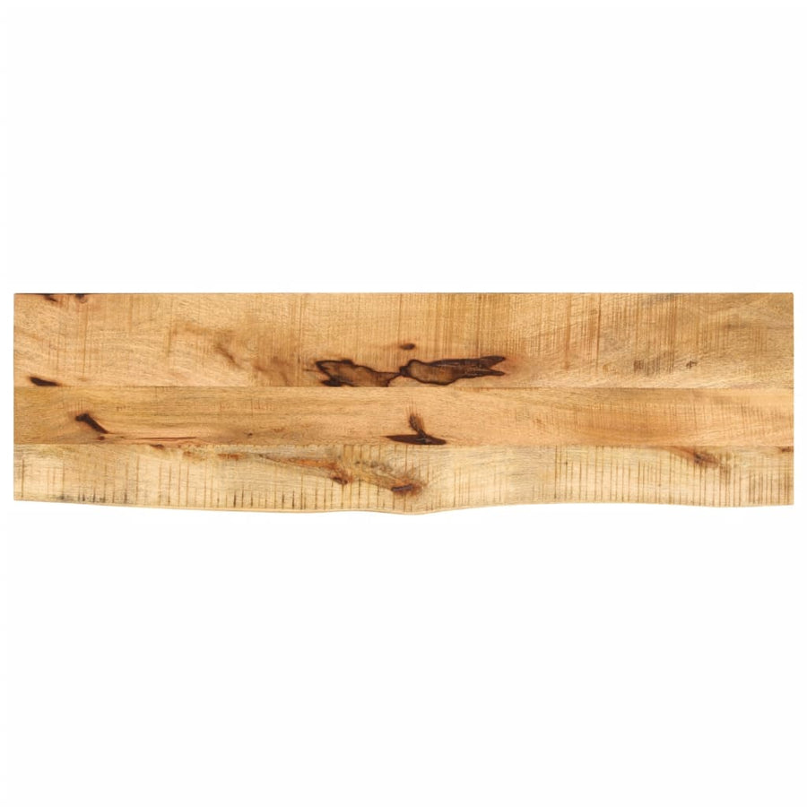 Table Top 100x20x2.5 cm Live Edge Solid Wood Rough Mango