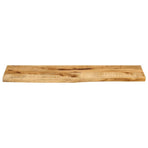 Table Top 100x20x2.5 cm Live Edge Solid Wood Rough Mango
