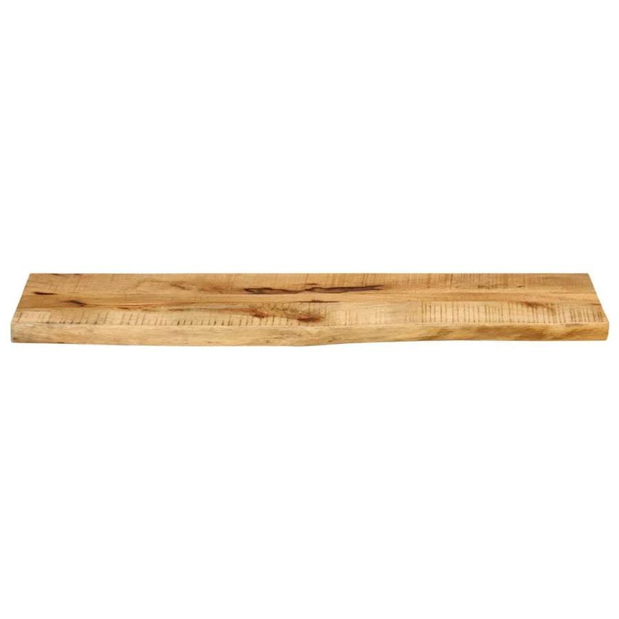 Table Top 110x20x2.5 cm Live Edge Solid Wood Rough Mango
