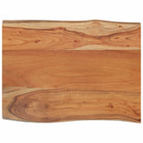 Table Top 80x60x2.5 cm Rectangular?Solid Wood Acacia Live Edge