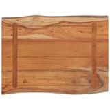 Table Top 80x60x2.5 cm Rectangular?Solid Wood Acacia Live Edge