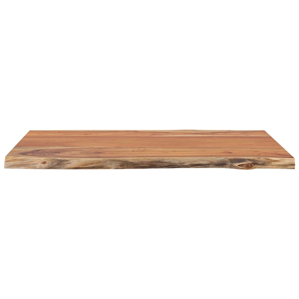 Table Top 80x60x2.5 cm Rectangular?Solid Wood Acacia Live Edge