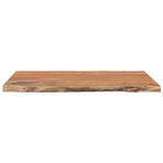 Table Top 80x60x2.5 cm Rectangular Solid Wood Acacia Live Edge