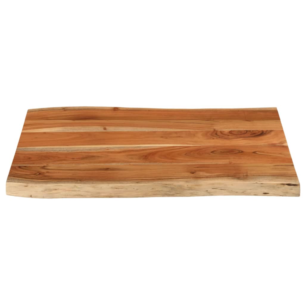 Table Top 80x60x3.8 cm Rectangular?Solid Wood Acacia Live Edge