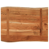 Table Top 80x60x3.8 cm Rectangular?Solid Wood Acacia Live Edge - 45-Degree Angle