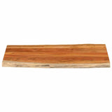 Table Top 100x60x3.8 cm Rectangular Solid Wood Acacia Live Edge