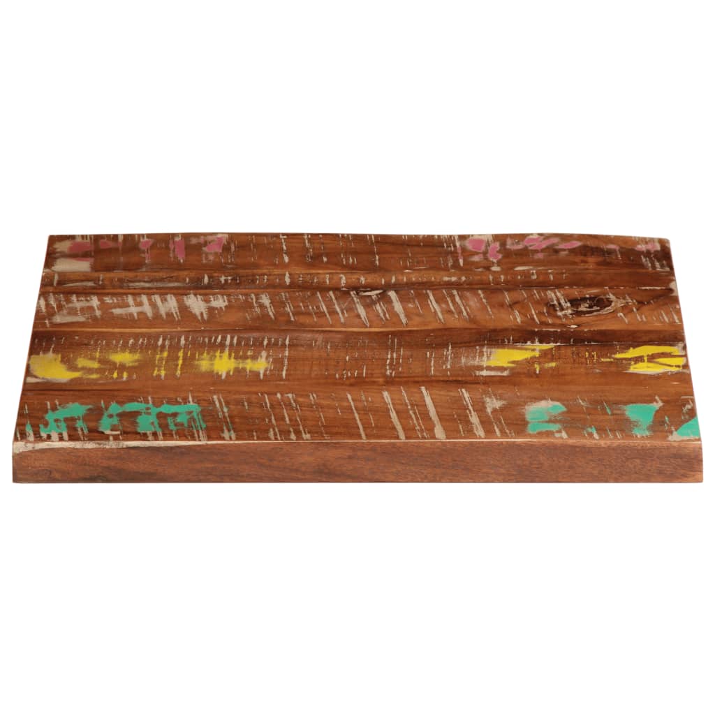 Table Top 60x60x2.5 cm Square Solid Wood Reclaimed