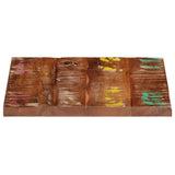 Table Top 60x60x2.5 cm Square Solid Wood Reclaimed - Top-Down View