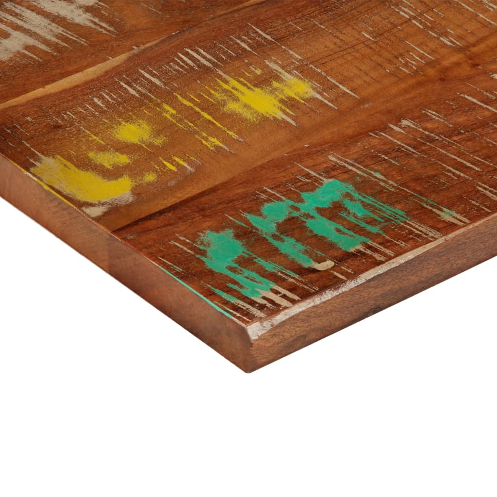 Table Top 60x60x2.5 cm Square Solid Wood Reclaimed