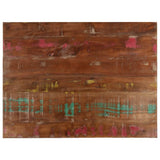 Table Top 70x60x2.5 cm Rectangular Solid Wood Reclaimed