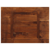 Table Top 70x60x2.5 cm Rectangular Solid Wood Reclaimed - 45-Degree Angle