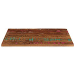 Table Top 80x60x2.5 cm Rectangular Solid Wood Reclaimed