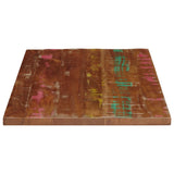 Table Top 90x60x2.5 cm Rectangular Solid Wood Reclaimed - Top-Down View