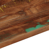 Table Top 90x60x2.5 cm Rectangular Solid Wood Reclaimed - Close-Up Angle