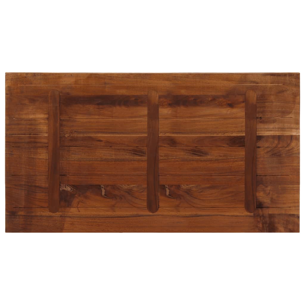 Table Top 100x60x1.5 cm Rectangular Solid Wood Reclaimed