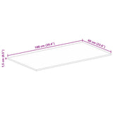 Table Top 100x60x1.5 cm Rectangular Solid Wood Reclaimed