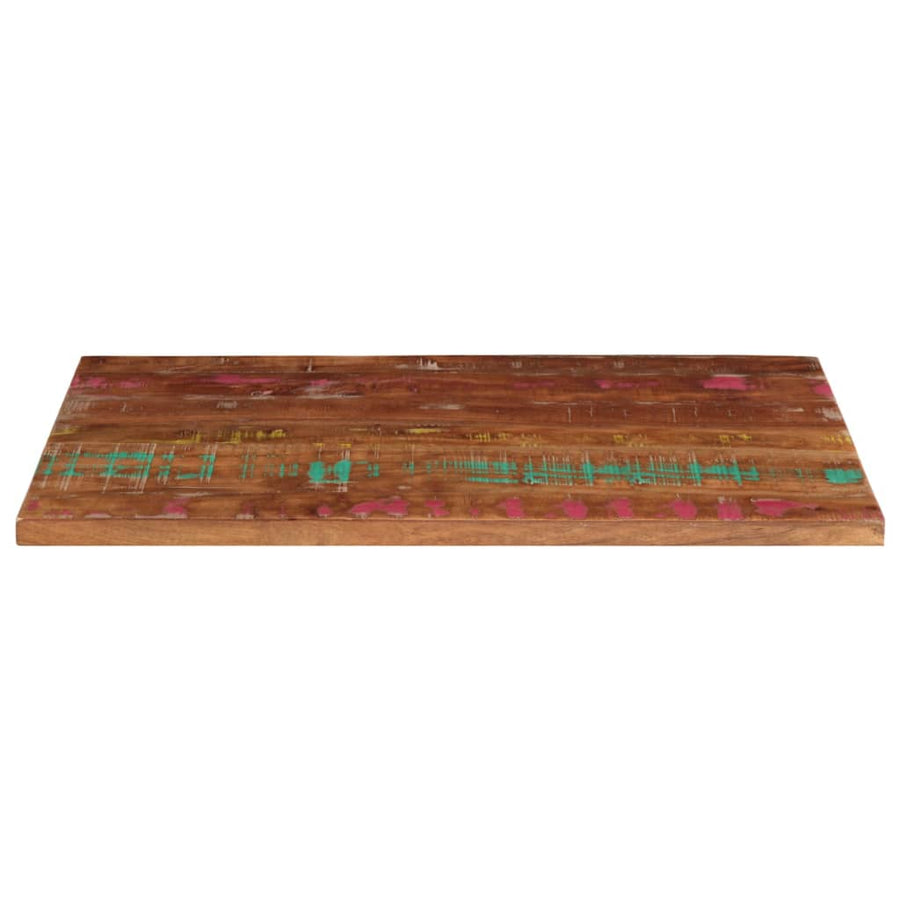 Table Top 100x60x2.5 cm Rectangular Solid Wood Reclaimed