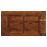 Table Top 100x60x2.5 cm Rectangular Solid Wood Reclaimed