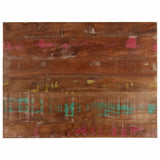 Table Top 80x70x1.5 cm Rectangular Solid Wood Reclaimed