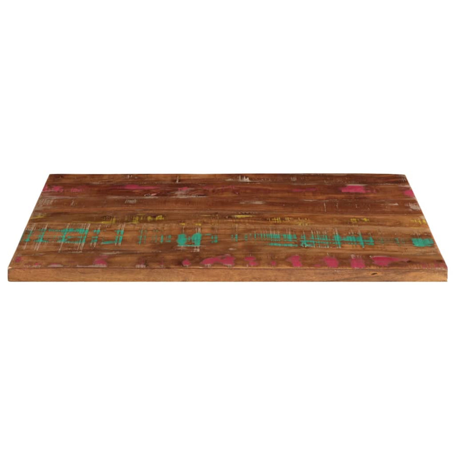 Table Top 80x70x1.5 cm Rectangular Solid Wood Reclaimed