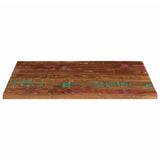 Table Top 80x70x2.5 cm Rectangular Solid Wood Reclaimed