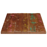 Table Top 80x70x2.5 cm Rectangular Solid Wood Reclaimed - Top-Down View