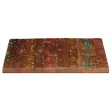 Table Top 80x80x1.5 cm Square Solid Wood Reclaimed - Top-Down View