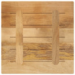 Table Top 60x60x1.5 cm Square Solid Wood Rough Mango